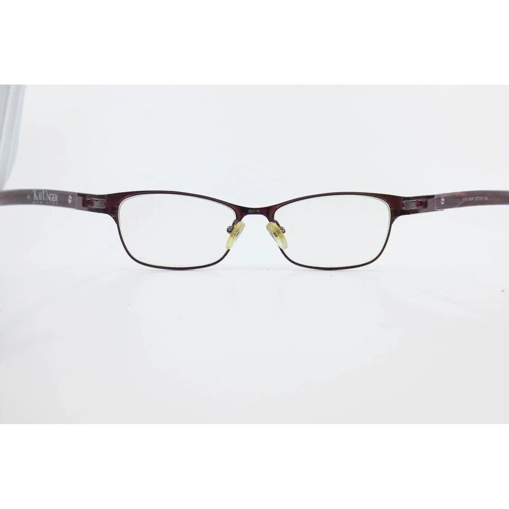 Kay Unger New York K193 BUR Burgundy Cat Eye Floral Filigree Eyeglasses